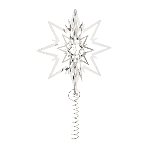 Georg Jensen topstjerne stor - paladiumbelagt
