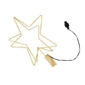 3D LED Juletræsstjerne Guld