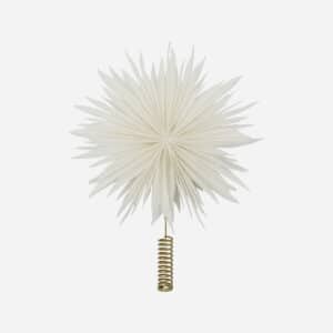 House Doctor - Topstjerne med LED, Gant, Hvid/Messingfinish