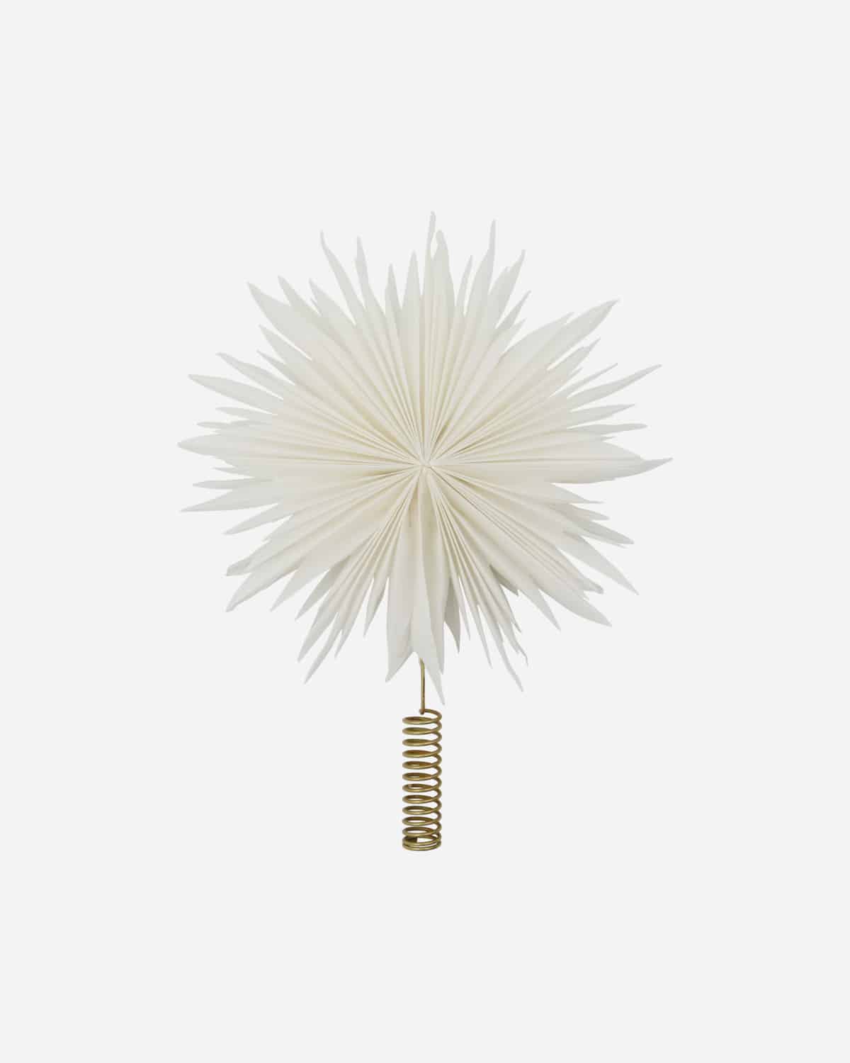 House Doctor - Topstjerne med LED, Gant, Hvid/Messingfinish