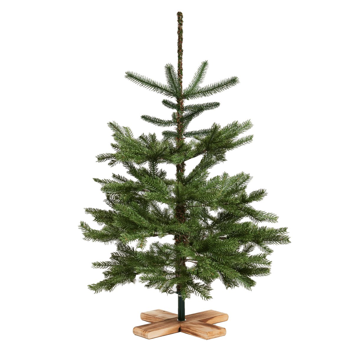 Kunstigt juletræ med træfod u/lys - H1,0m