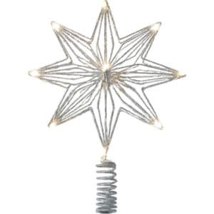 Sirius Chloe topstjerne med lys, sølv