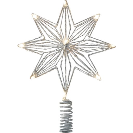 Sirius Chloe topstjerne med lys, sølv