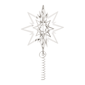 Georg Jensen topstjerne stor - paladiumbelagt