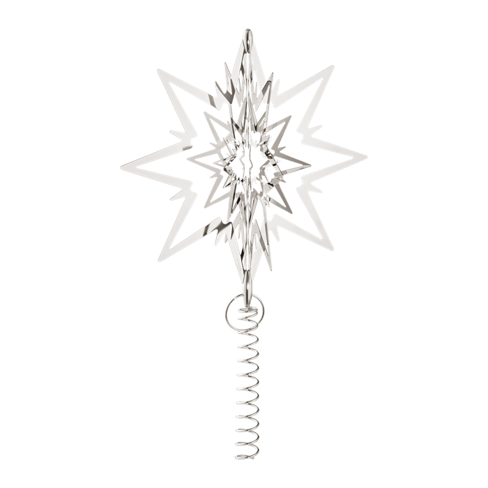 Georg Jensen topstjerne stor - paladiumbelagt