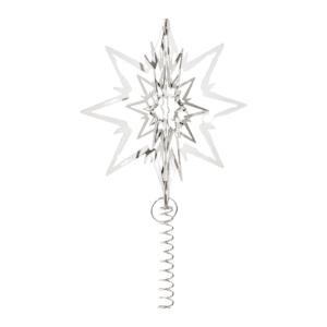 Topstjerne, stor - sølvfarvet