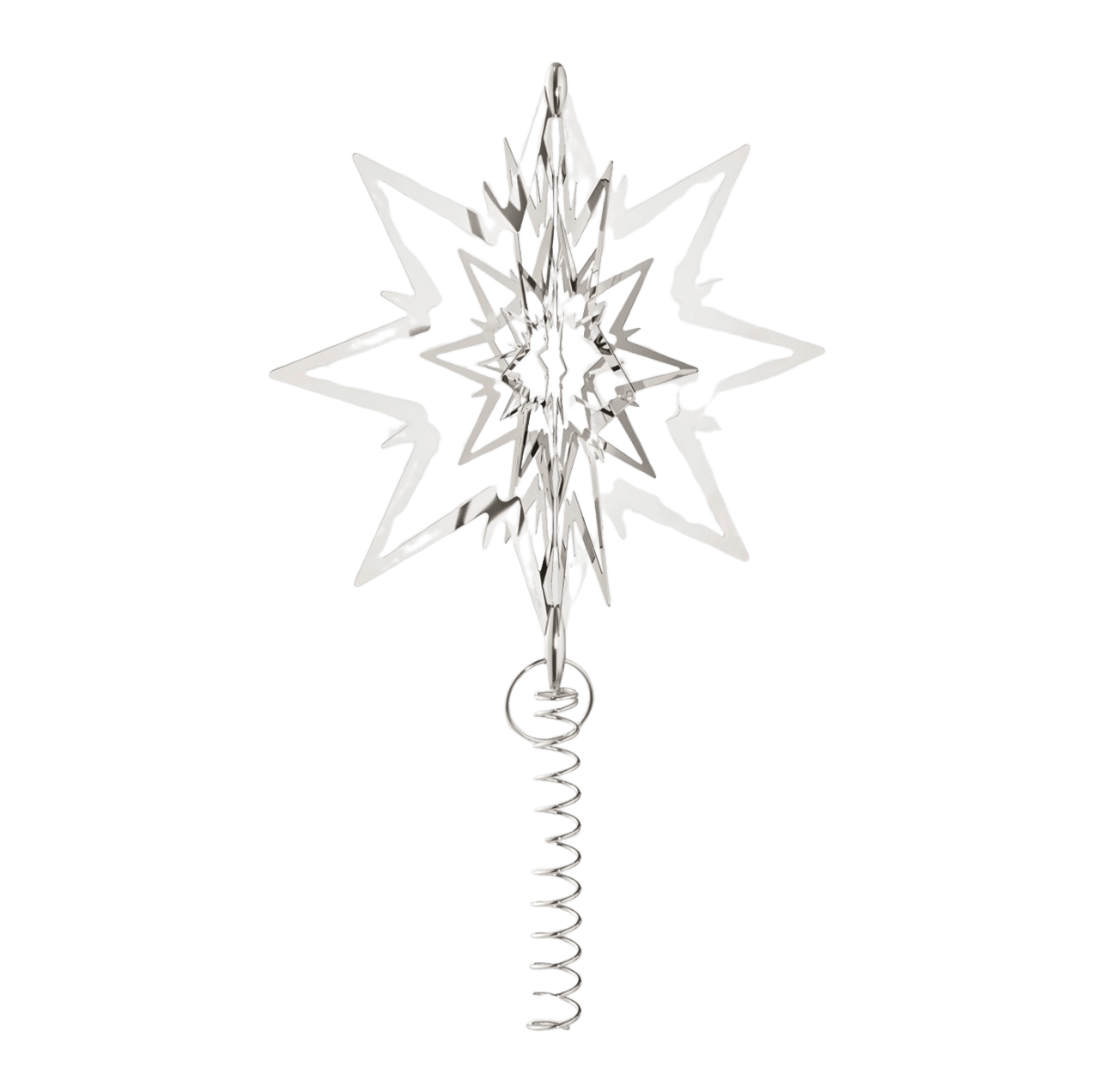 Topstjerne, stor - sølvfarvet