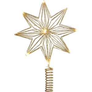 Sirius Chloe topstjerne med lys, guld