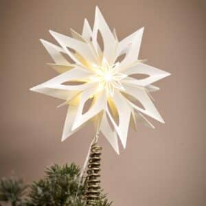 2Have - Stjerne Papir TOP 29x20 cm Hvid/Guld